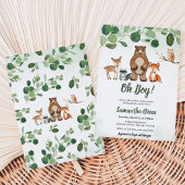 Invitation Baby Shower en Forêt