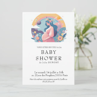 Invitation baby shower en français