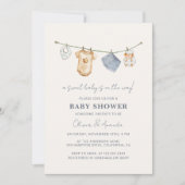 Invitation Baby shower en ligne Boho simple (Devant)
