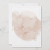 Invitation baby shower en marbre rose (Dos)