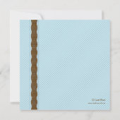 Invitation Baby shower en plaid (Dos)