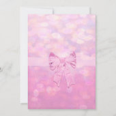 Invitation Baby shower en rose (Dos)