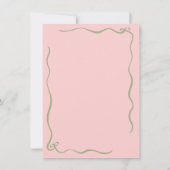 Invitation Baby shower En vichy Bow de l'oie bête (Dos)