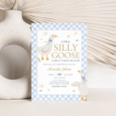 Invitation Baby shower En vichy oie bête