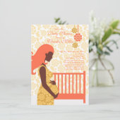 Invitation Baby shower enceinte moderne chic de maman (Debout devant)