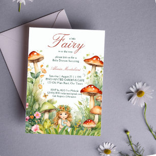 Invitation Baby shower enchanté de fées de jardin