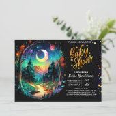 Invitation Baby shower enchanté Pastel Grove (Debout devant)