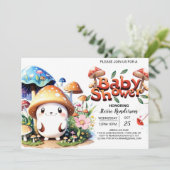 Invitation Baby shower Enchanted Forest Whispers (Debout devant)
