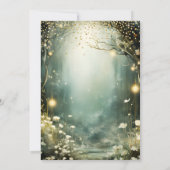 Invitation Baby shower Enchanted Forest Woodland Animaux (Dos)