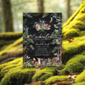 Invitation Baby shower Enchanted Forest Woodland Animaux