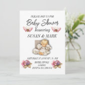 Invitation Baby shower Enfant avec aimant agneau (Debout devant)