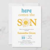 Invitation Baby Shower Ensoleillé (Devant)