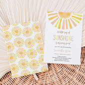 Invitation Baby Shower Ensoleillé