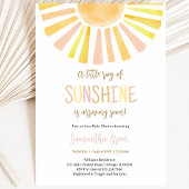 Invitation Baby Shower Ensoleillé
