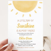 Invitation Baby-Shower Ensoleillé