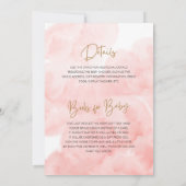 Invitation Baby Shower « Envole-toi bébé » (Dos)