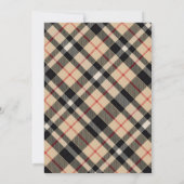 Invitation Baby shower équestre de luxe classique Preppy Plai (Dos)