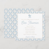 Invitation baby shower Erin (Devant / Derrière)