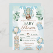 Invitation Baby shower espagnol (Devant / Derrière)