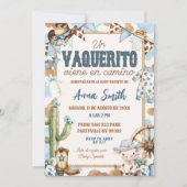Invitation Baby Shower espagnol Blue Vaquerito (Devant)