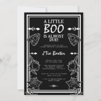 Baby shower esprit gothique petite Boo planche de