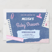 Invitation Baby shower esthétique Y2k (Devant)