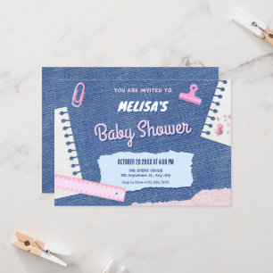 Invitation Baby shower esthétique Y2k