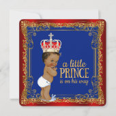 Invitation Baby shower Ethnic Royal Prince (Devant)