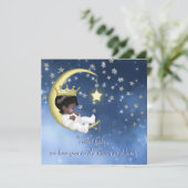 Invitation Baby shower ethnique (Debout devant)