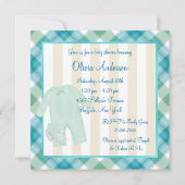 Invitation Baby-Shower Ethnique Maman Chic (Dos)