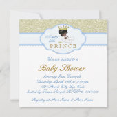 Invitation Baby shower ethnique Prince (Dos)