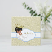 Invitation Baby shower Ethnique Prince (Debout devant)