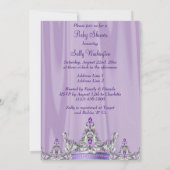 Invitation Baby shower Ethnique Princesse Lilac (Dos)