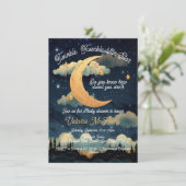 Invitation Baby shower étoile Celestial Twinkle litte (Debout devant)