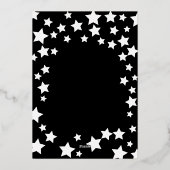 Invitation Baby Shower étoile noire et cuivre sip (Verso)