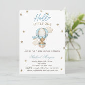 Invitation Baby shower Etoiles de Parties scintillant de ball (Debout devant)
