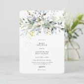 Invitation Baby shower Eucalyptus (Debout devant)