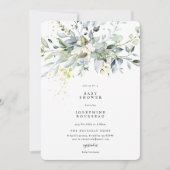 Invitation Baby shower Eucalyptus (Devant)