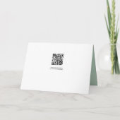 Invitation Baby shower Eucalyptus Feuilles Déchets Raffle 2 e (Dos)