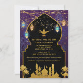 Invitation Baby shower Exotic Arabian Nights (Dos)
