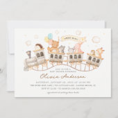 Invitation Baby shower Express Woodland (Devant)