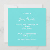 Invitation baby shower-Faire-part (Dos)