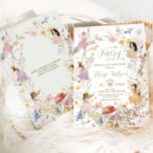 Invitation Baby shower Fairies Fleur sauvage Flower Meadow