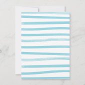 Invitation Baby shower fantaisie dessiné à la main (Dos)