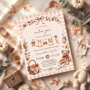 Invitation Baby Shower Fantaisiste d'Automne pour Petit Bout