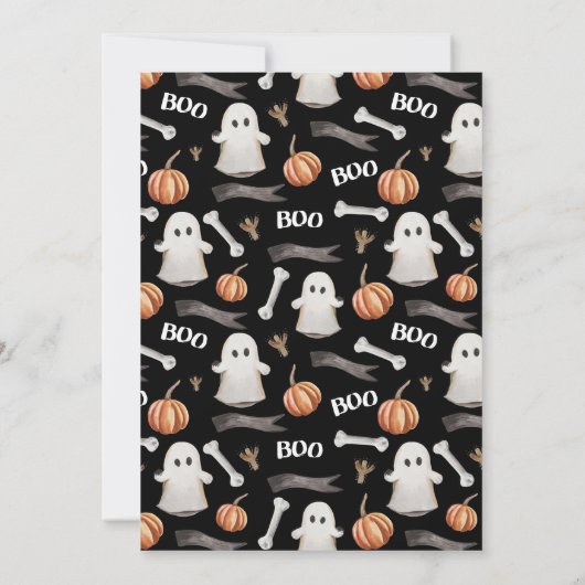 Invitation Baby shower fantôme (Dos)