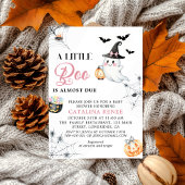 Invitation Baby shower fantôme d'Halloween lunaire