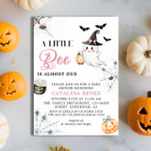 Invitation Baby shower fantôme d'Halloween lunaire