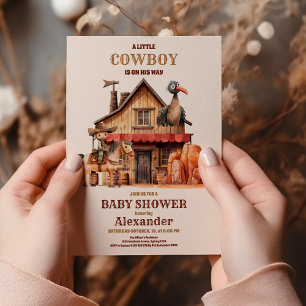 Invitation Baby Shower Far West