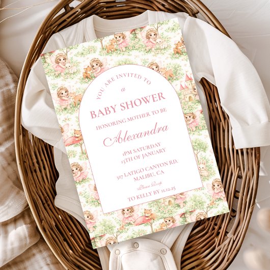 Invitation Baby Shower Fée Capricieuse